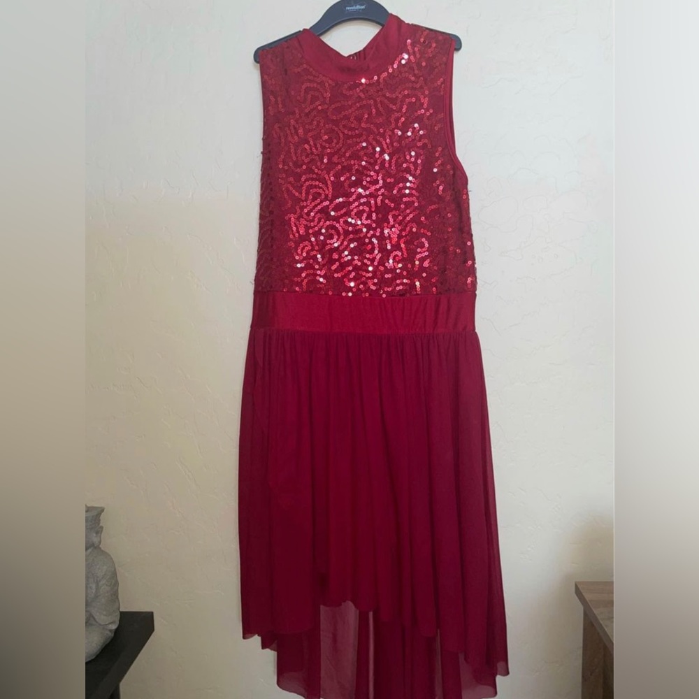 red one piece solo costume